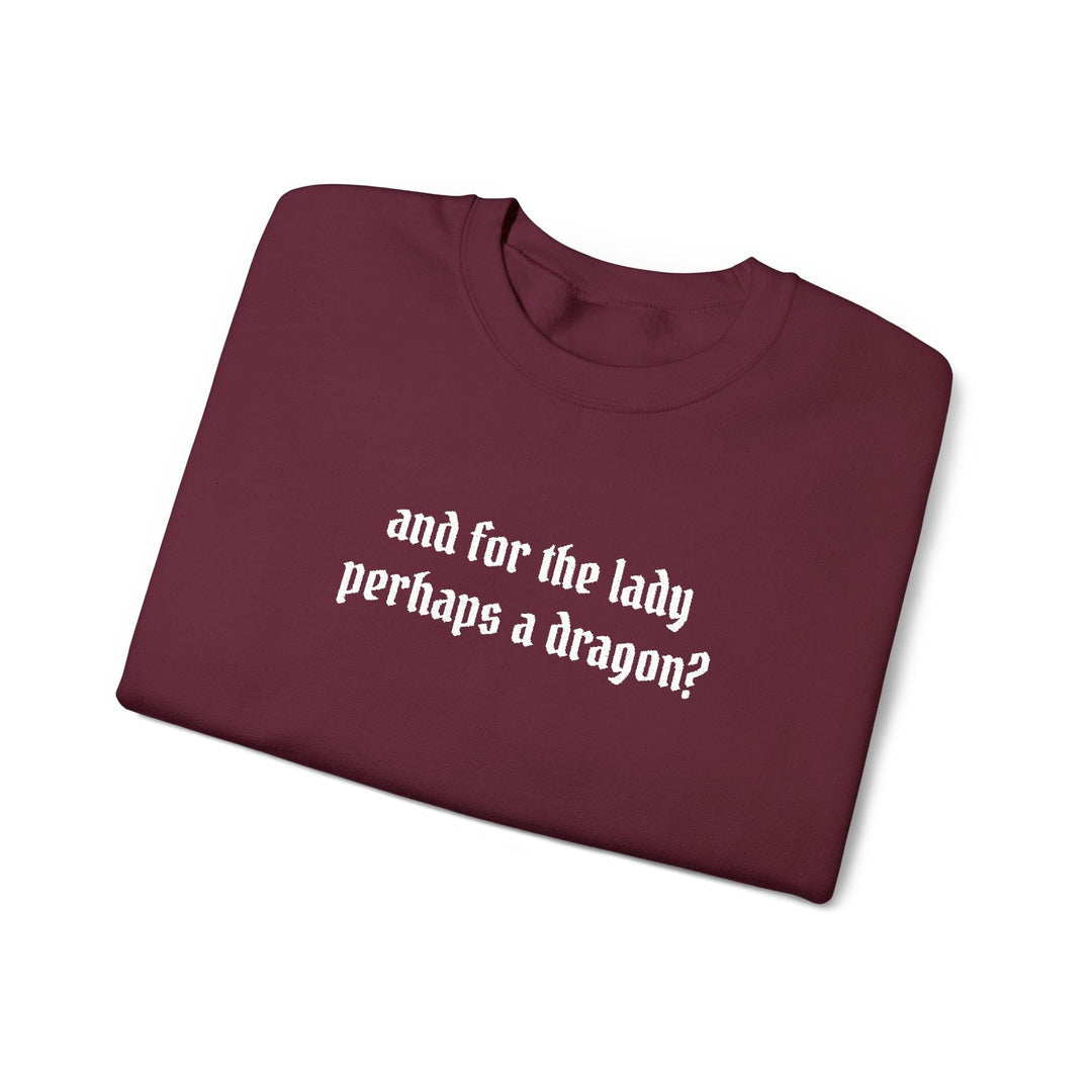Dragon For The Lady Crewneck Sweatshirt (embroidered)