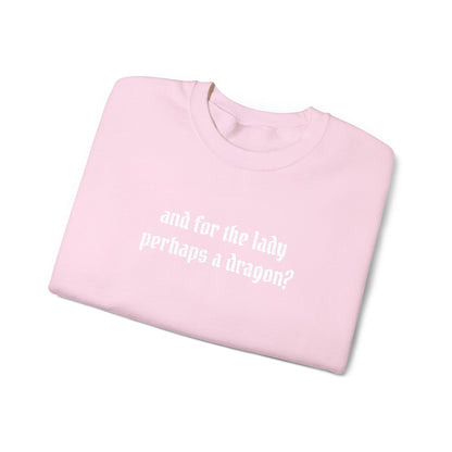Dragon For The Lady Crewneck Sweatshirt (embroidered)