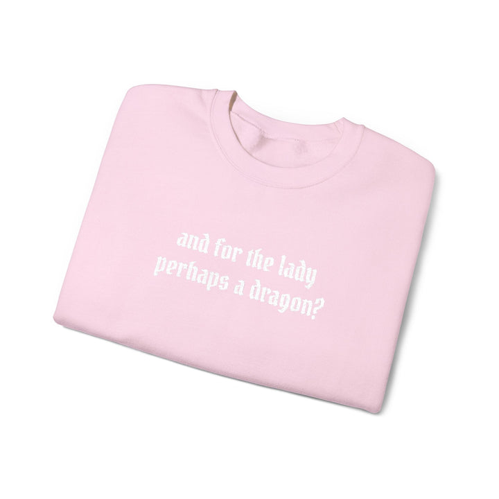 Dragon For The Lady Crewneck Sweatshirt (embroidered)