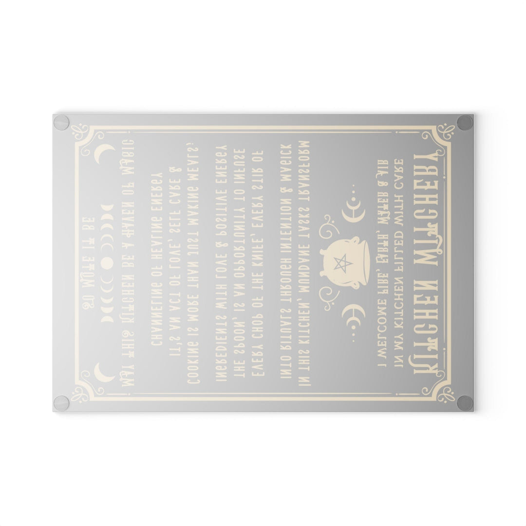 Kitchen Witch Glass Cutting Board