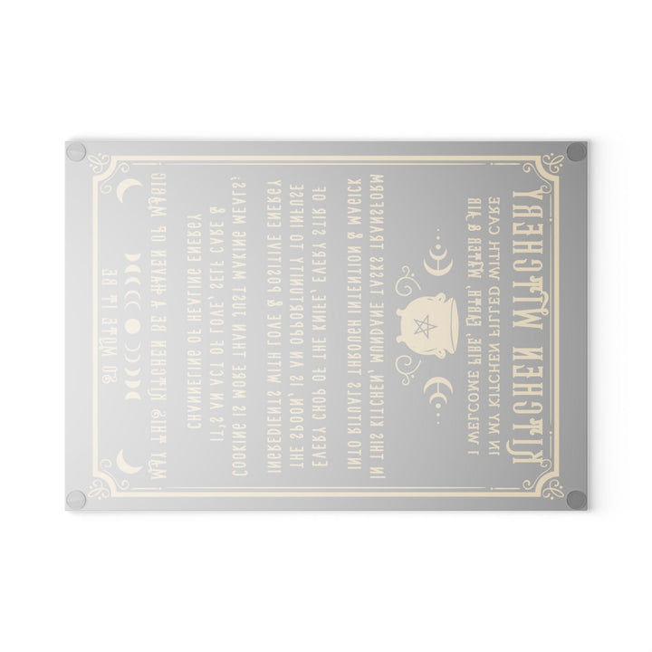Kitchen Witch Glass Cutting Board