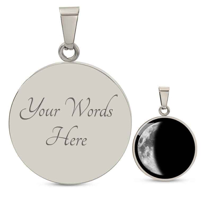 Personalized Birth Moon Phase Necklace