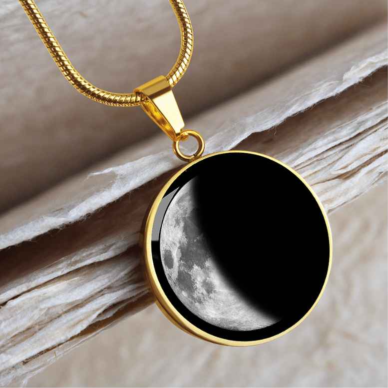Personalized Birth Moon Phase Necklace