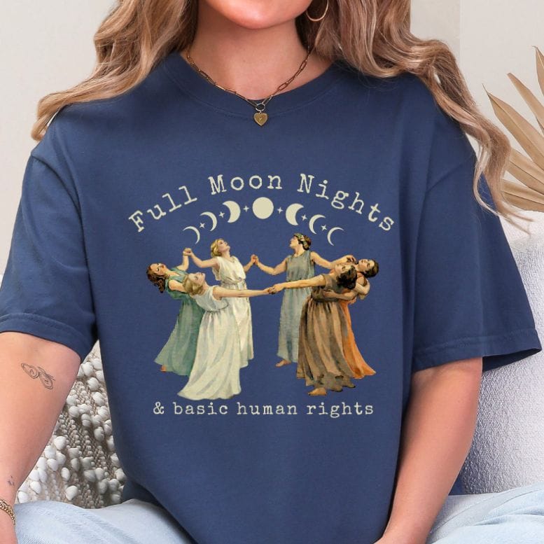 Full Moon Night & Human Rights Shirt