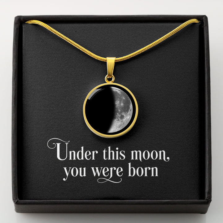 Personalized Birth Moon Phase Necklace