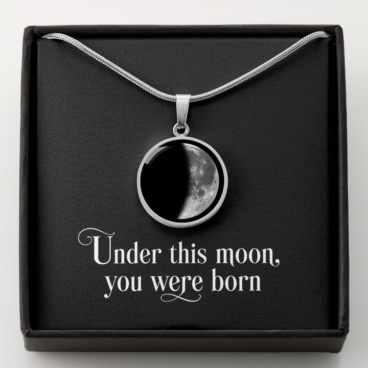 Personalized Birth Moon Phase Necklace