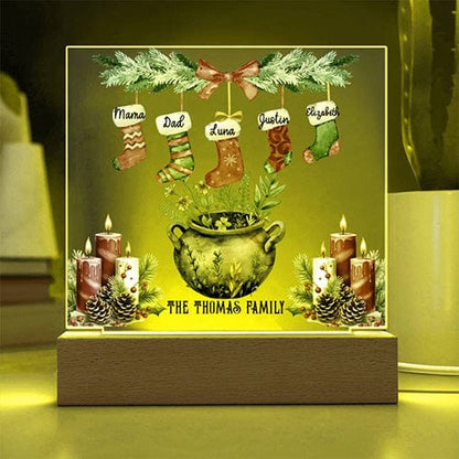 Personalized Yule Acrylic Light