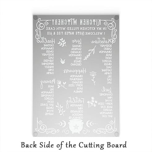 Kitchen Witchery Glass Cutting Board