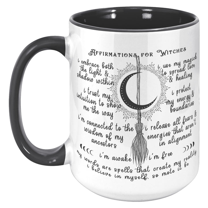 High Quality 15oz Mug - Affirmations for Witches