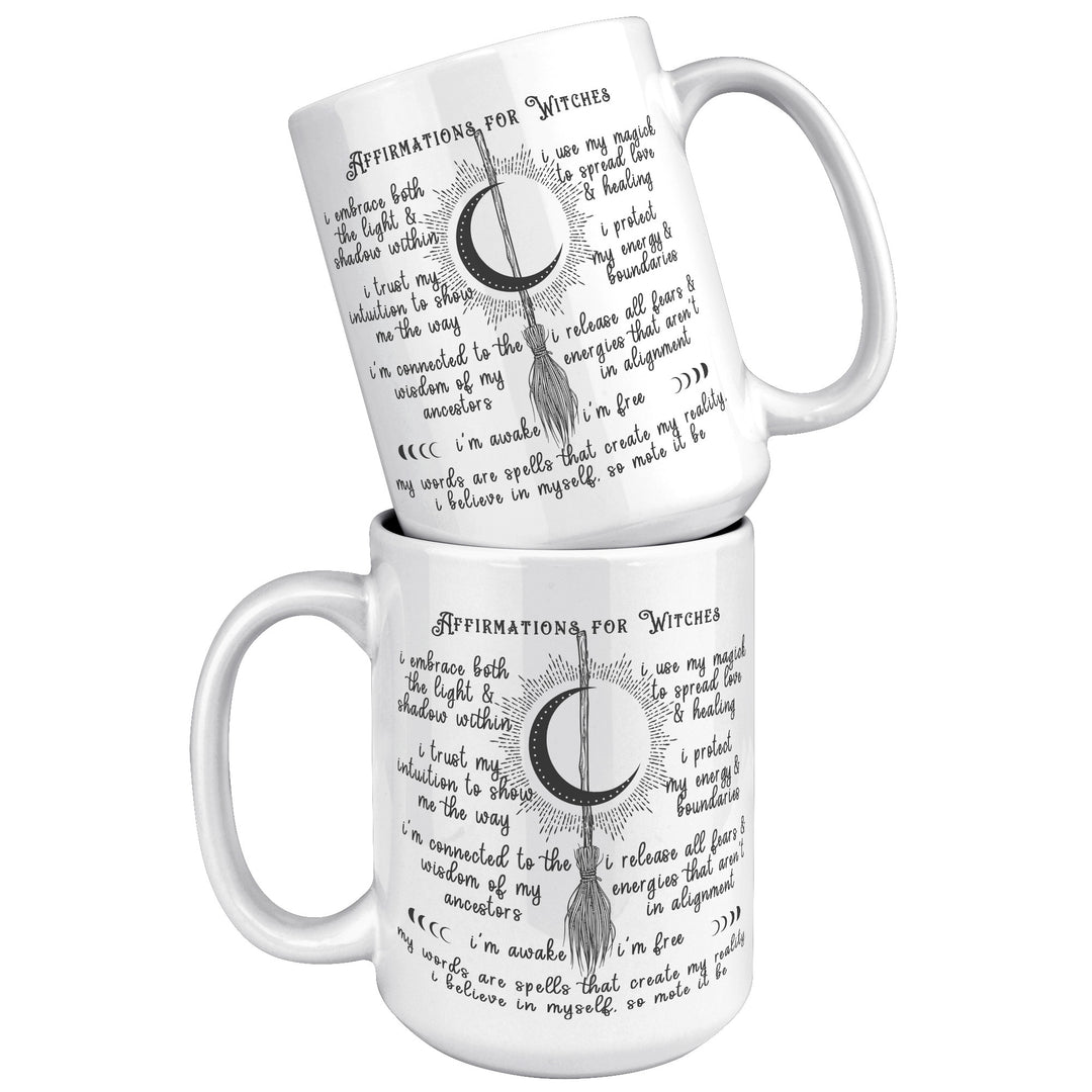 High Quality 15oz Mug - Affirmations for Witches