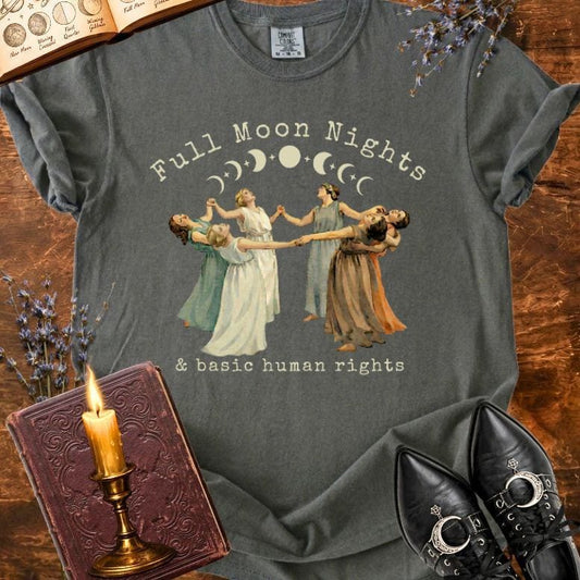Full Moon Night & Human Rights Shirt