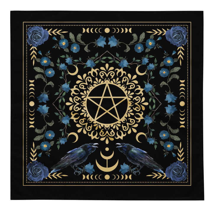 Pentacle Raven Altar Decor