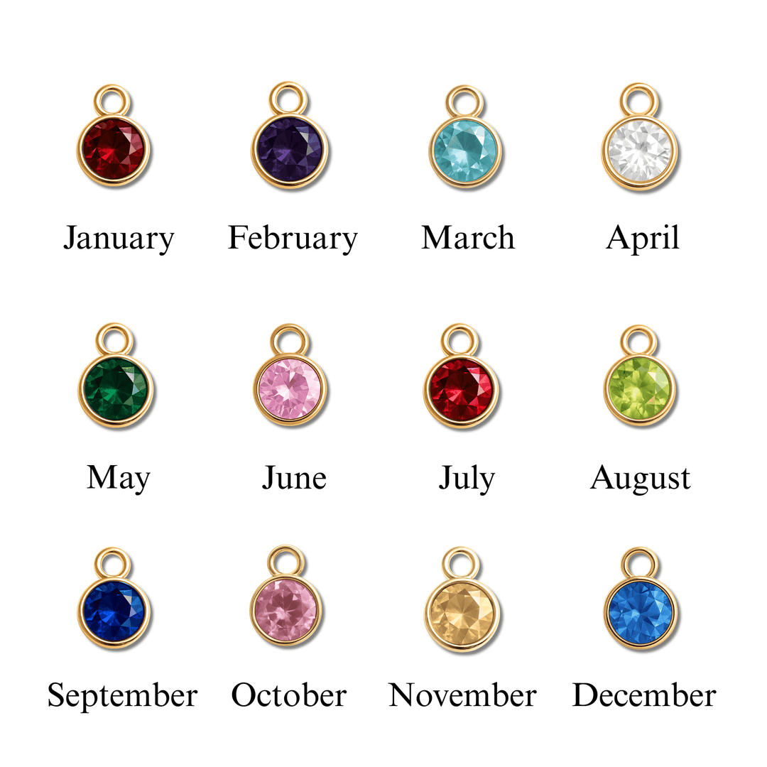 test Coin Necklace with Birthstone