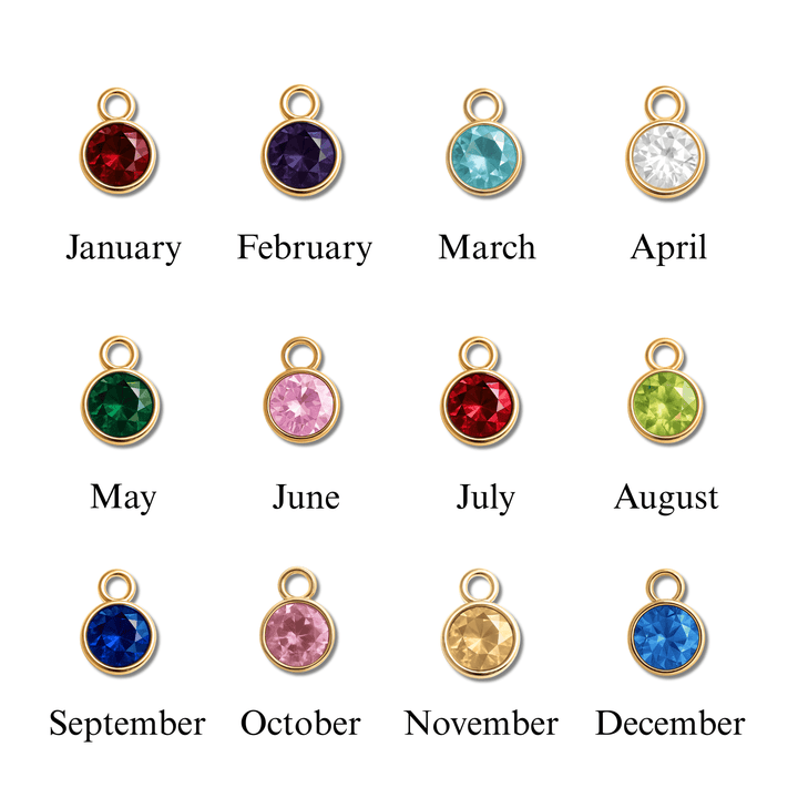 test Coin Necklace with Birthstone