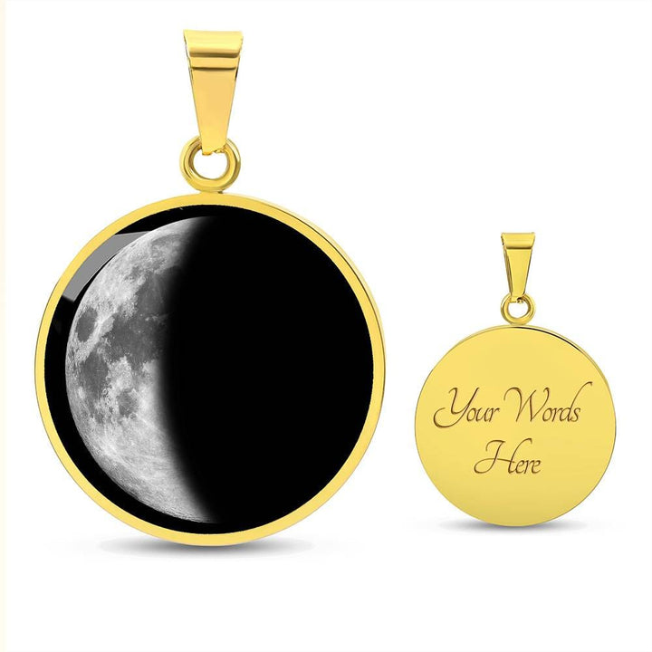 Witch Personalized Birth Moon Phase Necklace