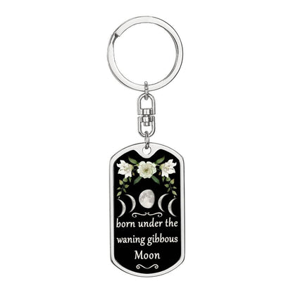 Keychain Custom Moon Phase (Waning Gibbous Moon)