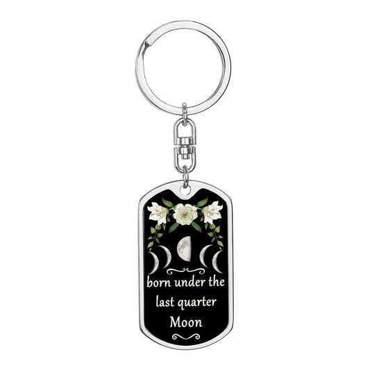Keychain Custom Moon Phase (Last Quarter Moon)