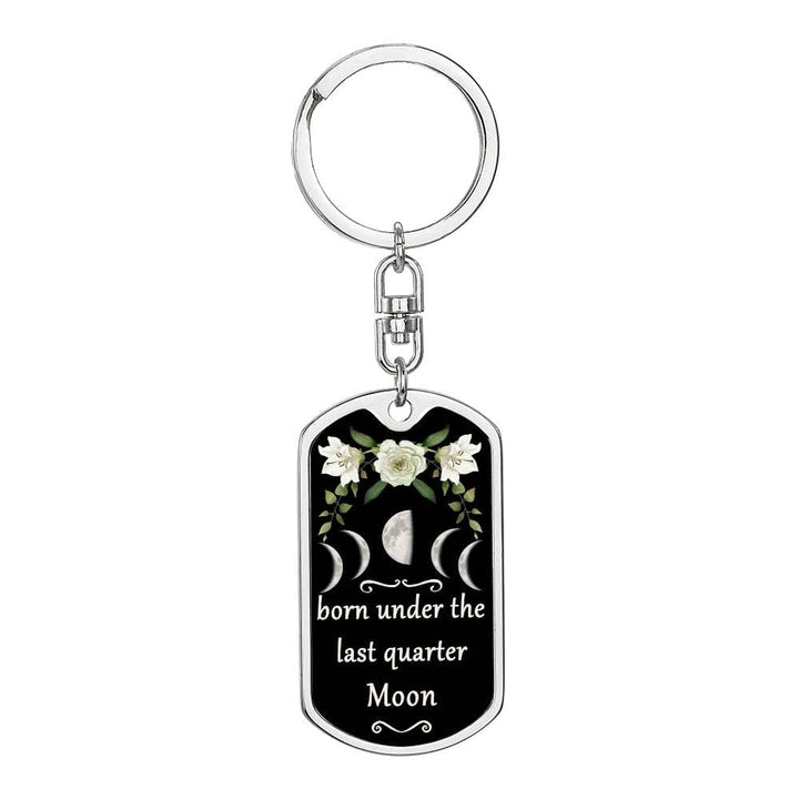 Keychain Custom Moon Phase (Last Quarter Moon)