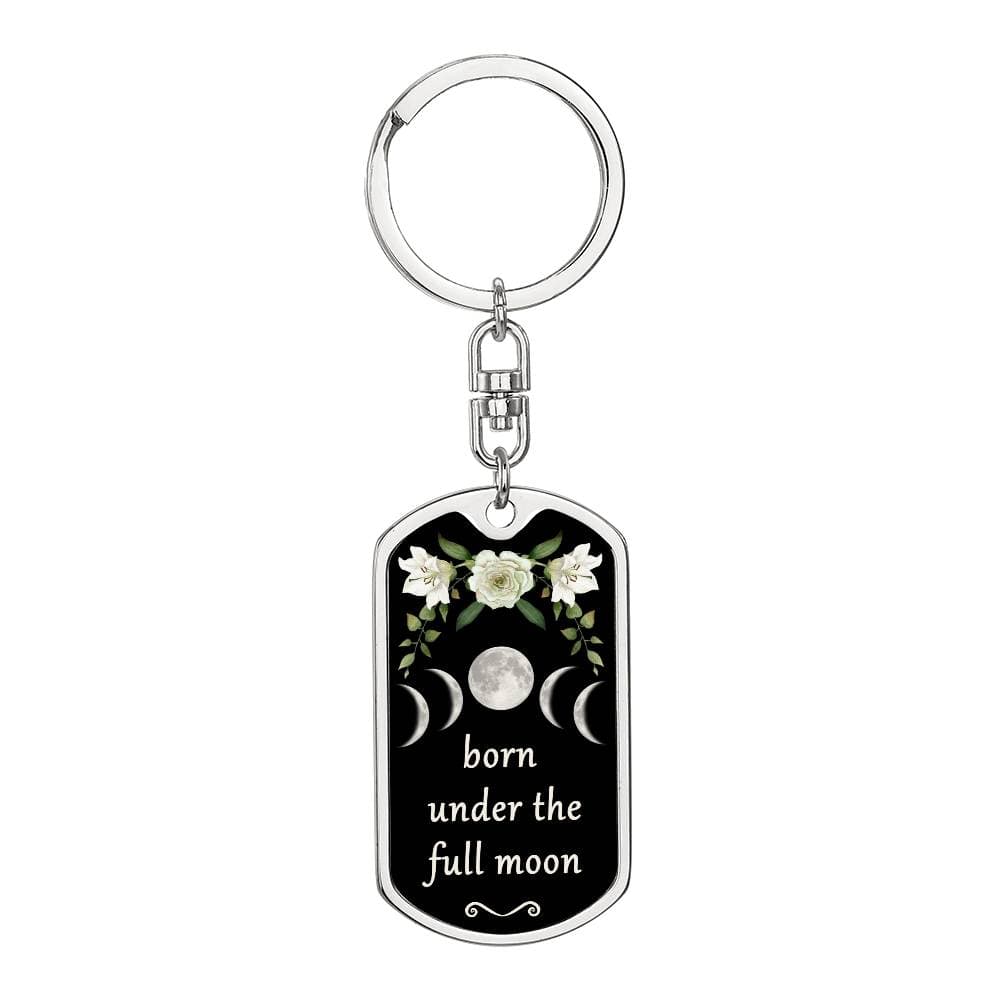 Keychain Custom Moon Phase (Full Moon)
