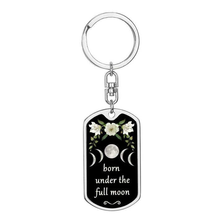 Keychain Custom Moon Phase (Full Moon)