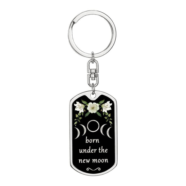 Keychain Custom Moon Phase (New Moon)