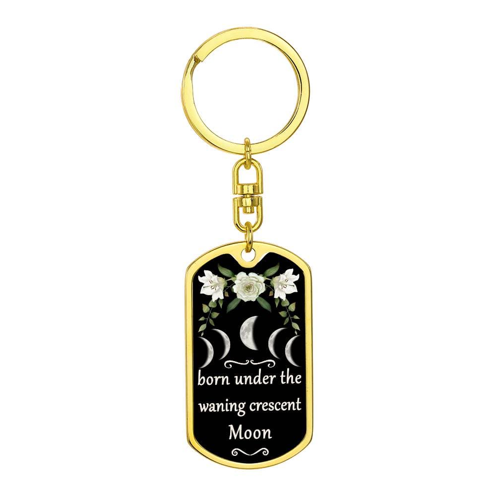 Keychain Custom Moon Phase (Waning Crescent Moon)