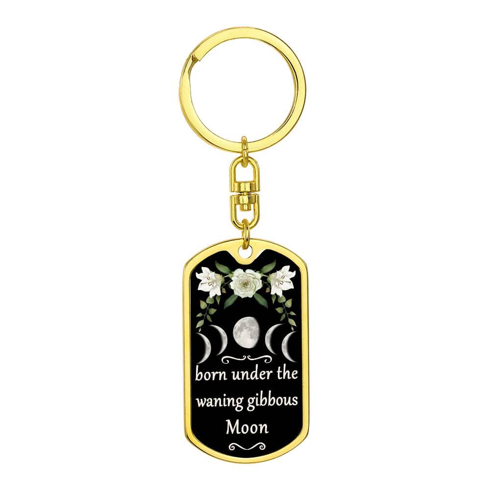 Keychain Custom Moon Phase (Waning Gibbous Moon)