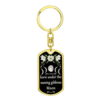 Keychain Custom Moon Phase (Waning Gibbous Moon)