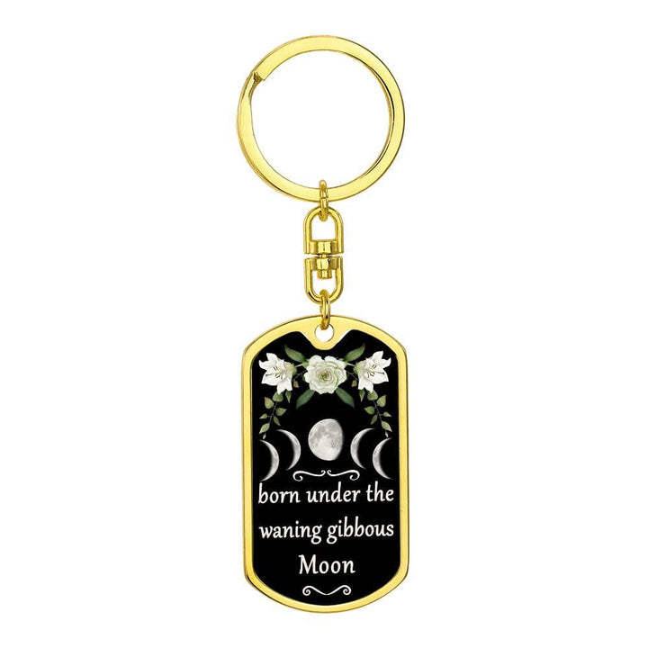 Keychain Custom Moon Phase (Waning Gibbous Moon)