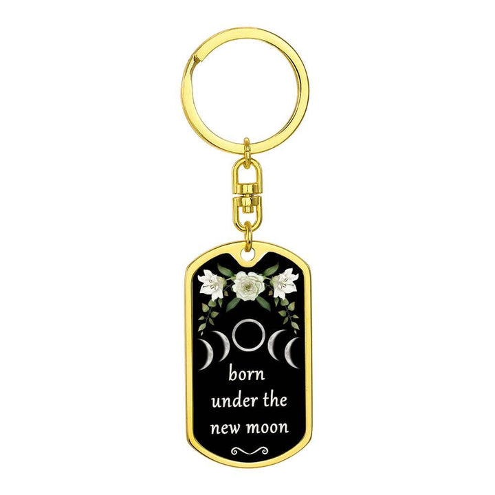 Keychain Custom Moon Phase (New Moon)