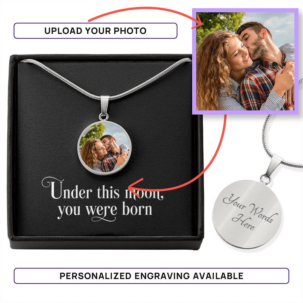 Personalized Birth Moon Phase Necklace