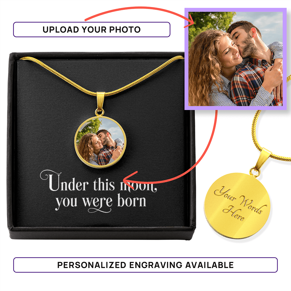 Personalized Birth Moon Phase Necklace