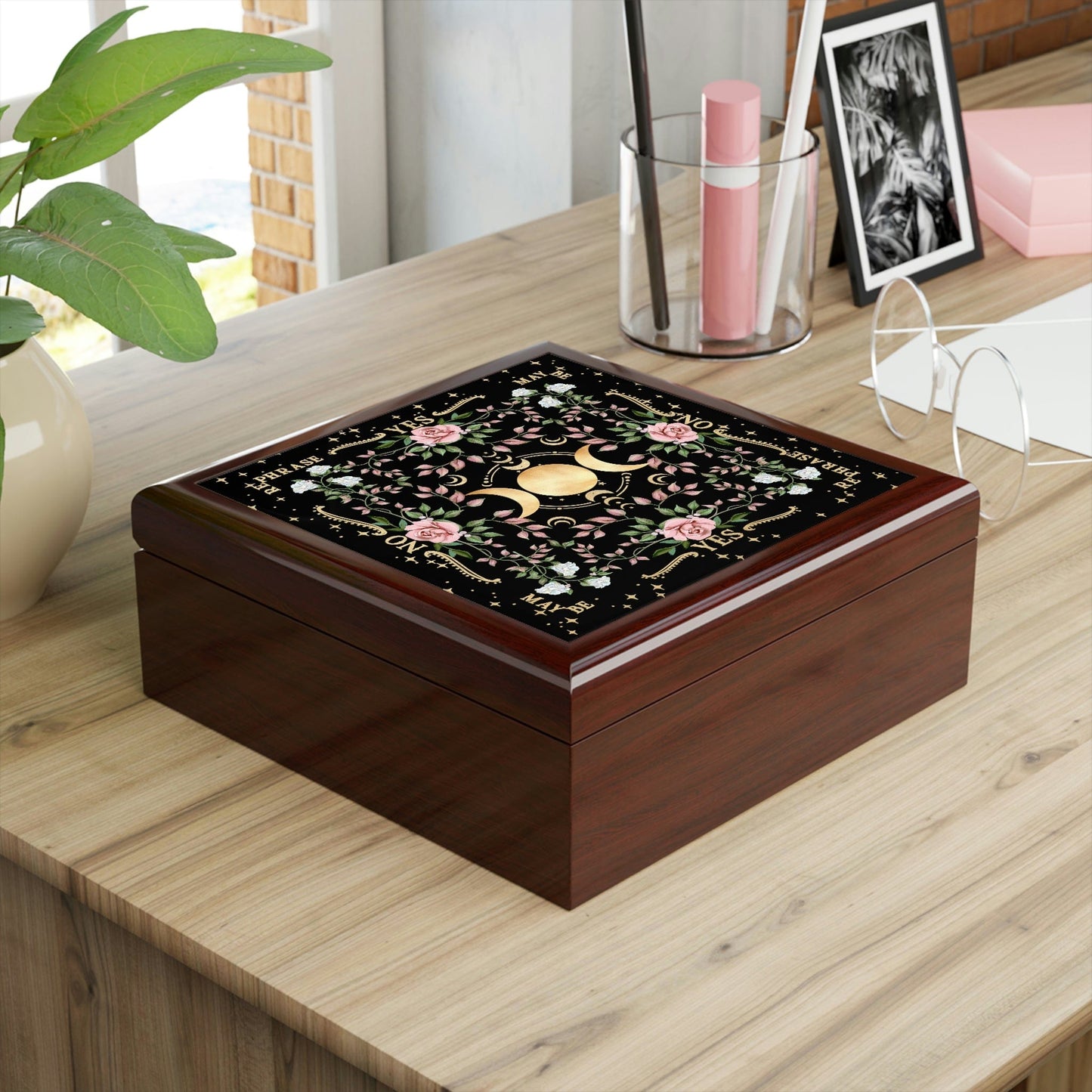 Triple Moon Altar Box