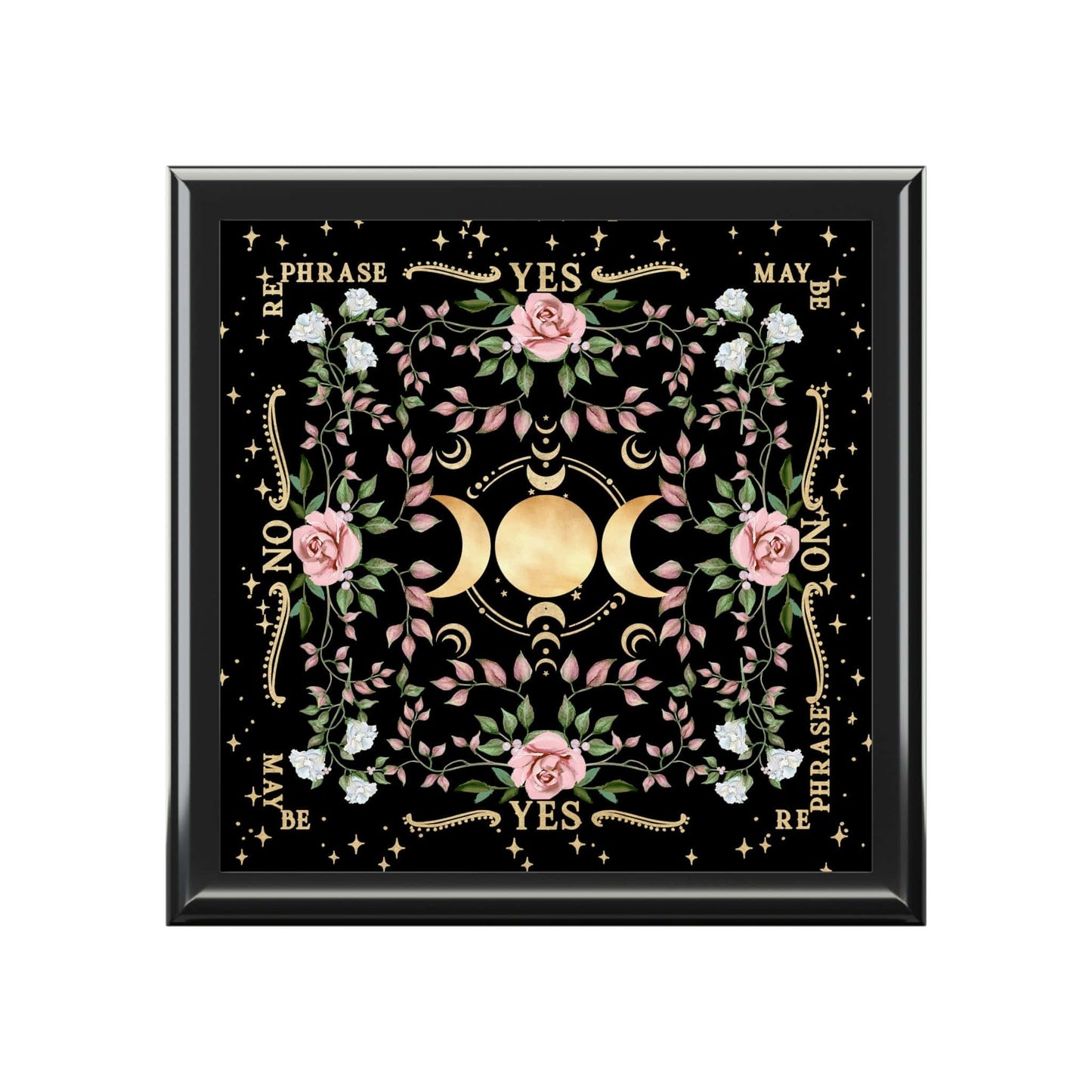 Triple Moon Altar Box, Tarot Card Box