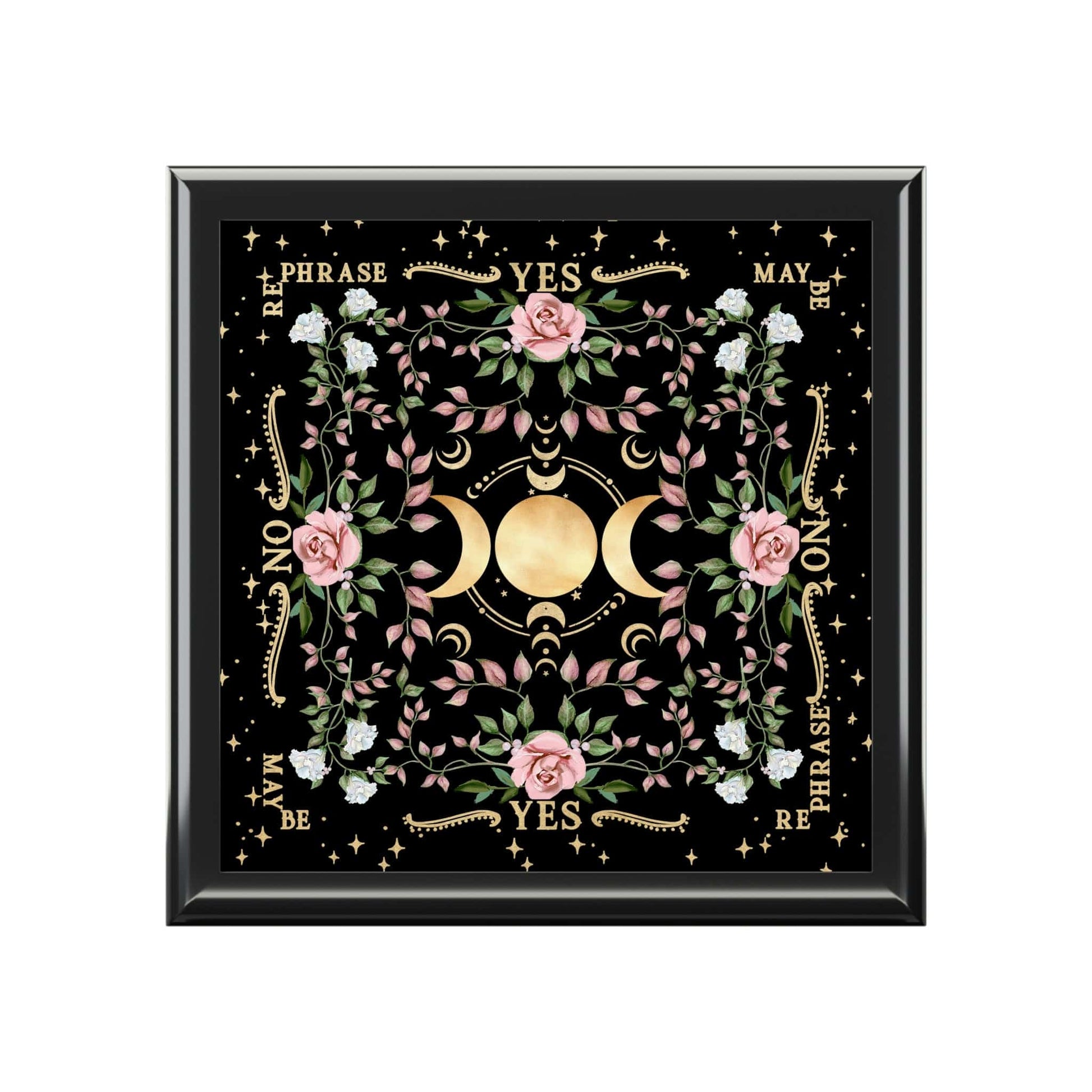 Triple Moon Altar Box, Tarot Card Box